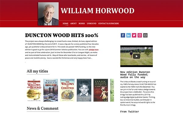William Horwood - Website Design and Production